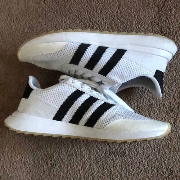 adidas black stripe sneakers